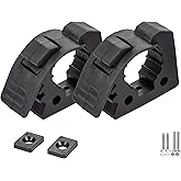 SINOKING Shovel Mount Rubber Clamp for Securing Equipment from 1-1/4" to 1-3/8" in diameter for Home, Garage, Boat, RV, ATV &amp; Off-Road