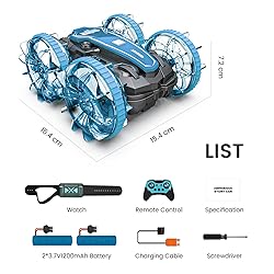 Tecnock Amphibious Remote Control Car Boat, 4WD