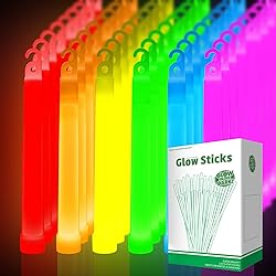 OMNISAFE 96 Ultra Bright Large Glow Sticks with 96