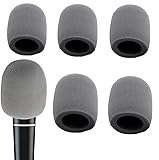 6 PCS Gray Thicken Ball-Type Sponge Foam Mic Cover