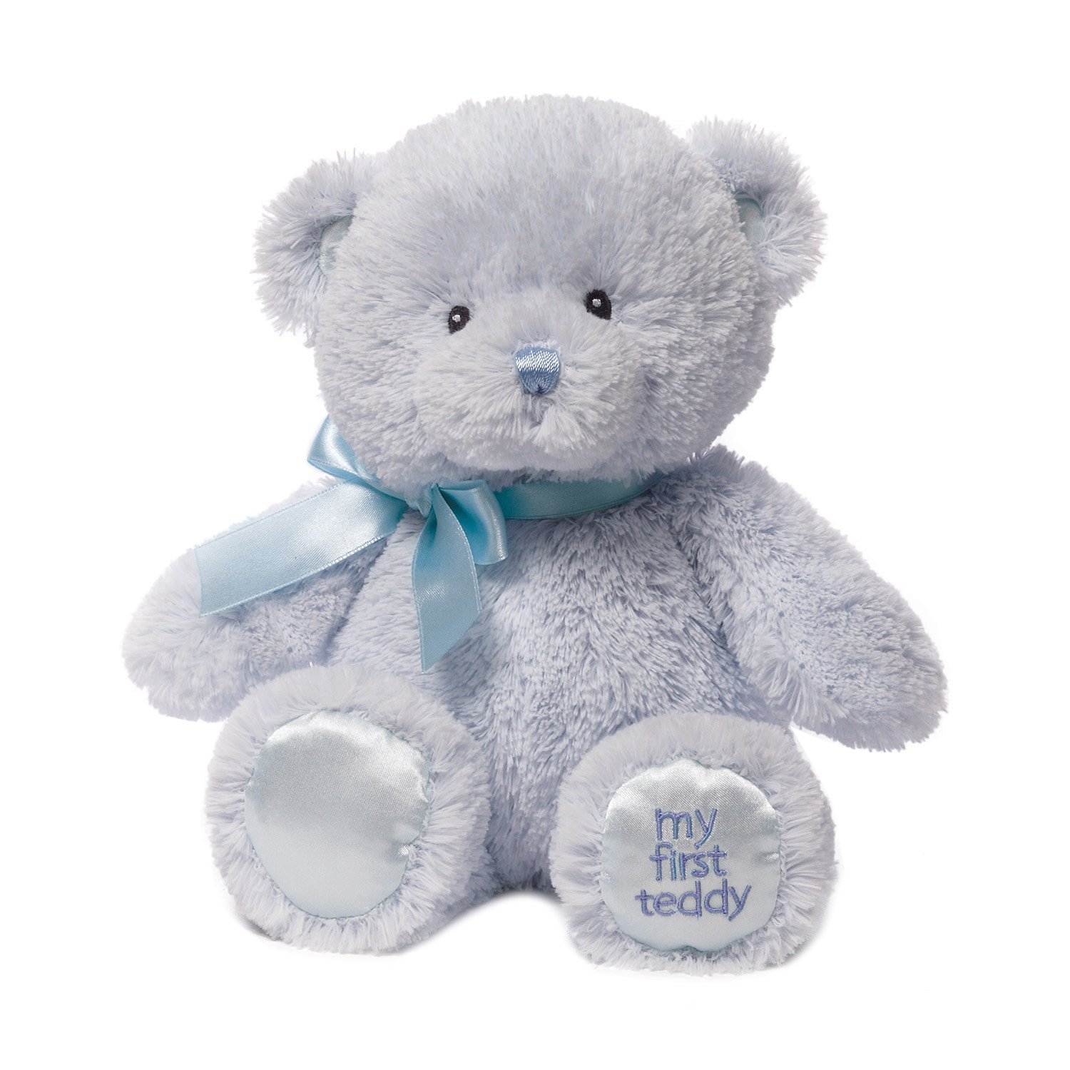 Baby GUND My First Teddy Bear Stuffed Animal Plush, Blue, 10": Toys & Games