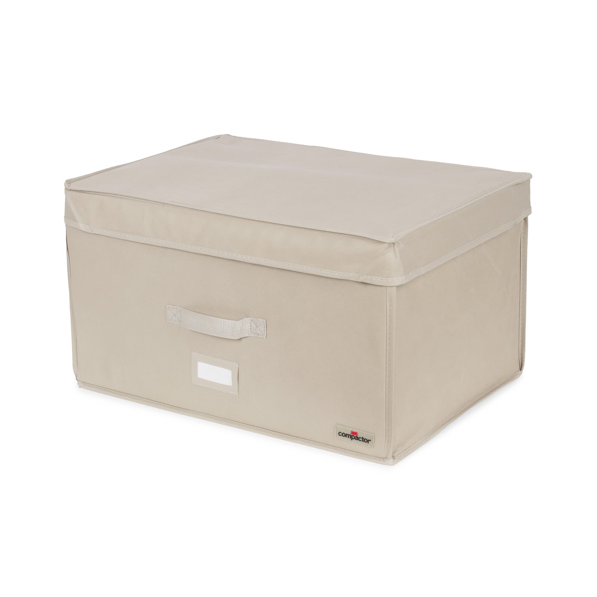 Compactor Space Saving Rigid Vacuum Storage Box, Size Large, 150 Litre, 55 x 40 x 30cm, Life 2.0 Range, Beige, RAN7117
