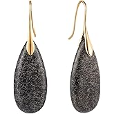 SELOVO Stone Fishhook Dangle Drop Earrings Statement Earrings for Women Stone
