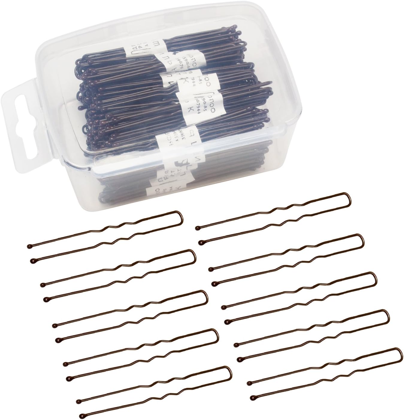 300 Pack Jaciya Hair Pins, Bobby Pins Brown Bun Maker U Shape Hair Pins for Women Girls Hair Accessories Wedding Bridal Bobby Pins for Thick Hair Barrette Hair Clip Bulk with Box