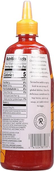 ROLAND SRIRACHA CHILI SAUCE, 28 OUNCE (PACK OF 6)