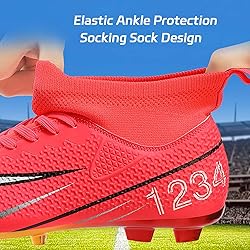 HESBITEUL Outdoor Soccer Shoes Mens Women: Football
