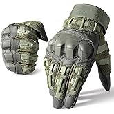 WTACTFUL Rubber Guard Tactical Gloves for Men Touchscreen Airsoft Motorcycle Hunting Outdoor