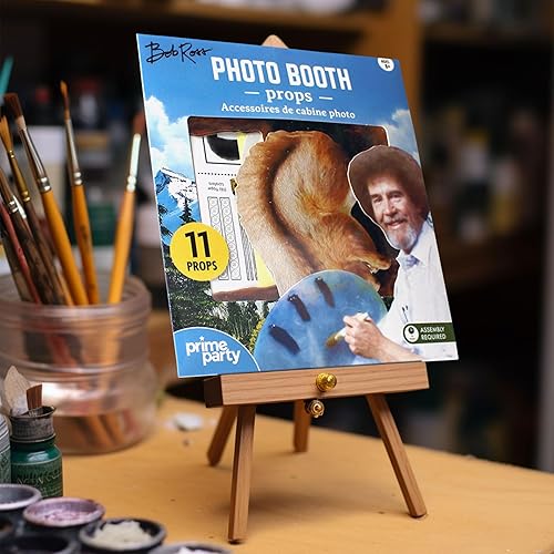Bob Ross Photo Booth Props (11 Piece Set) Party Decorations by