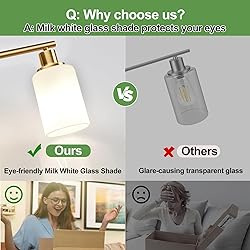 Zarbitta 3-Light Bathroom Light Fixtures, Brushed