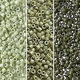 Miyuki Delica Seed Beads Bundle: Size 11/0, Palette Collection DB2123, DB2124, DB2357