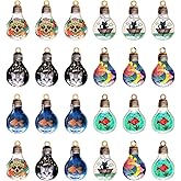 Honbay 24PCS Enamel Light Bulb Charms Pendant Cartoon Cat and Fish Pendants for Earring Necklace Bracelet Keychain Jewelry Crafts Making (6 Style)