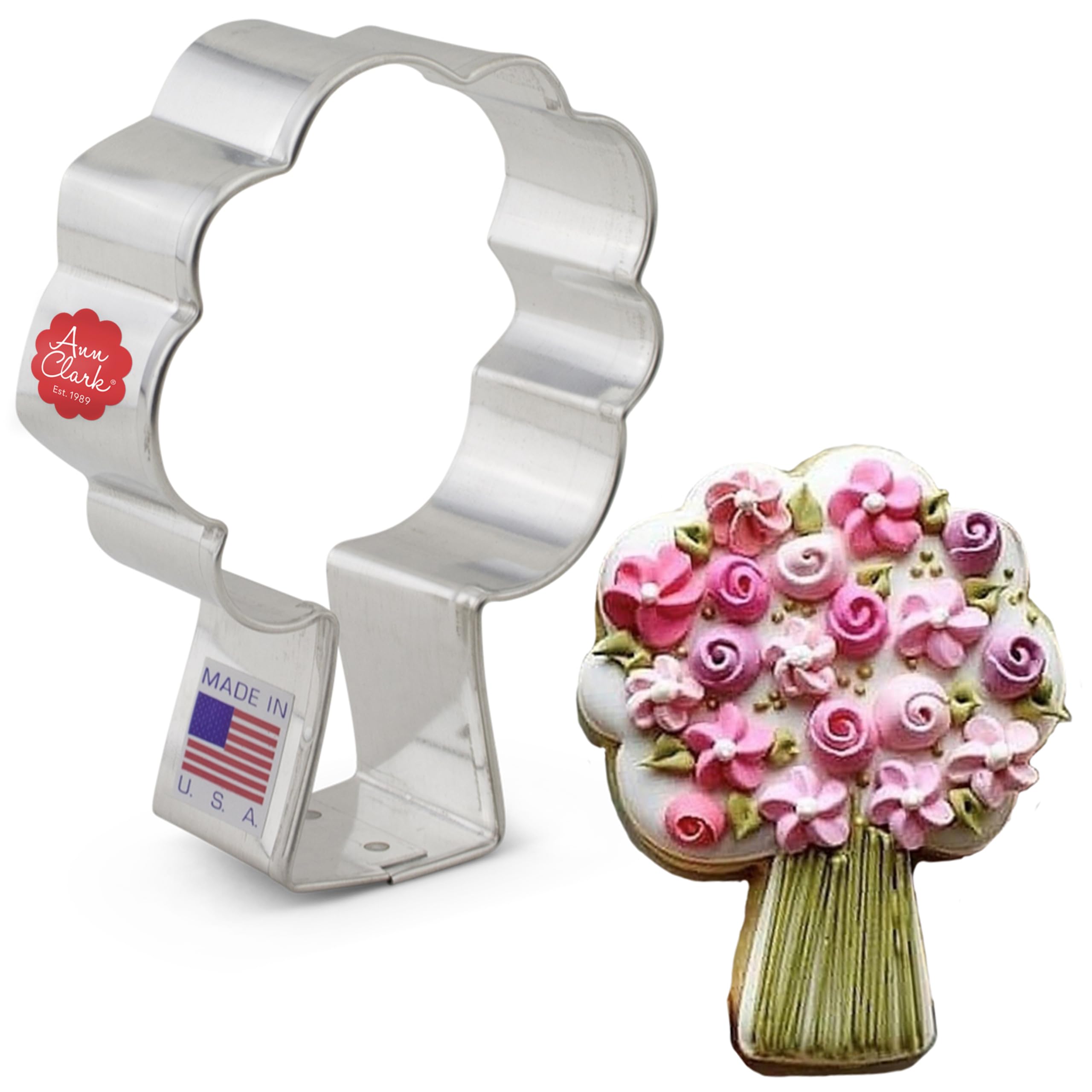 Bouquet of Flowers Cookie Cutter 8.9 cm, Made in USA by Ann Clark