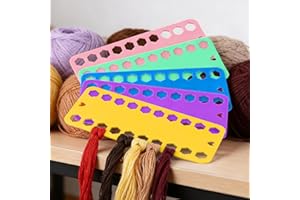 5 PCS Floss Bobbin, Plastic Sewing Thread Winding Plate Board Card for Cross Stitch Embroidery Thread Bobbins Organizer Craft