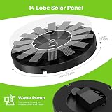 Senders Solar Fountain Pump 1W Panel Kit for Pond Garden 6 Nozzles view 4