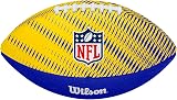 Wilson NFL Team Tailgate American Football Junior Size Rubber Blue Yellow view 2
