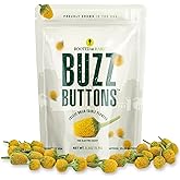 Buzz Buttons Edible Flowers for Cocktails | Grown in USA | Szechuan Button | Freeze Dried Buzz Button Flower | Spilanthes | Szechuan Button Flower | Buzz Buds| Freeze Dried Edible Flowers | .2oz Pouch