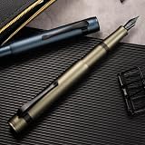 Hong Dian M2 Mini Fountain Pen Black Forest Aluminium Medium Soft Nib view 8