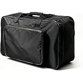 Freleaf Guitar Pedal Board Case, 22 x 12 x 7 IN Carry Bag, Pedal Board Gig Bag for Musicians, Upgraded Version with Increased Thickness and Width