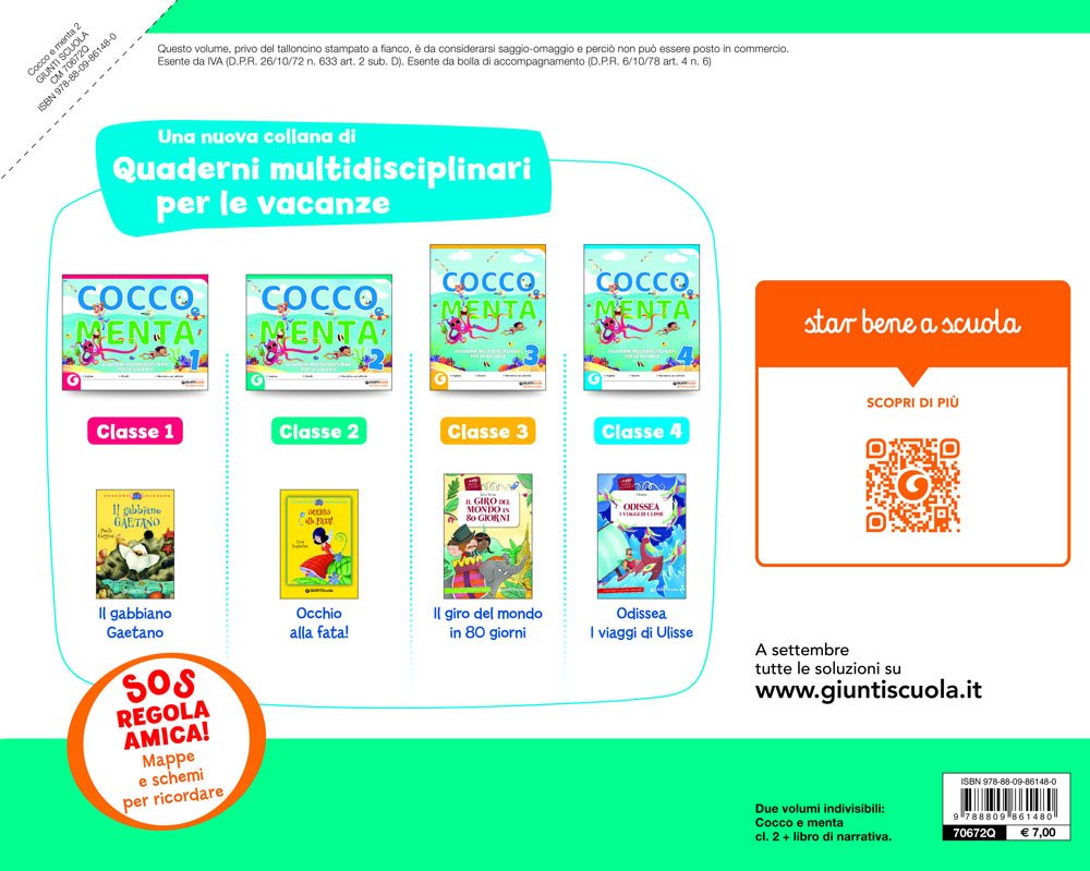 Cocco E Menta Quaderni Multidisciplinari Per Le Vacanze Per La Scuola Elementare Con Libro Occhio Alla Fata Vol 2 Amazon It Libri
