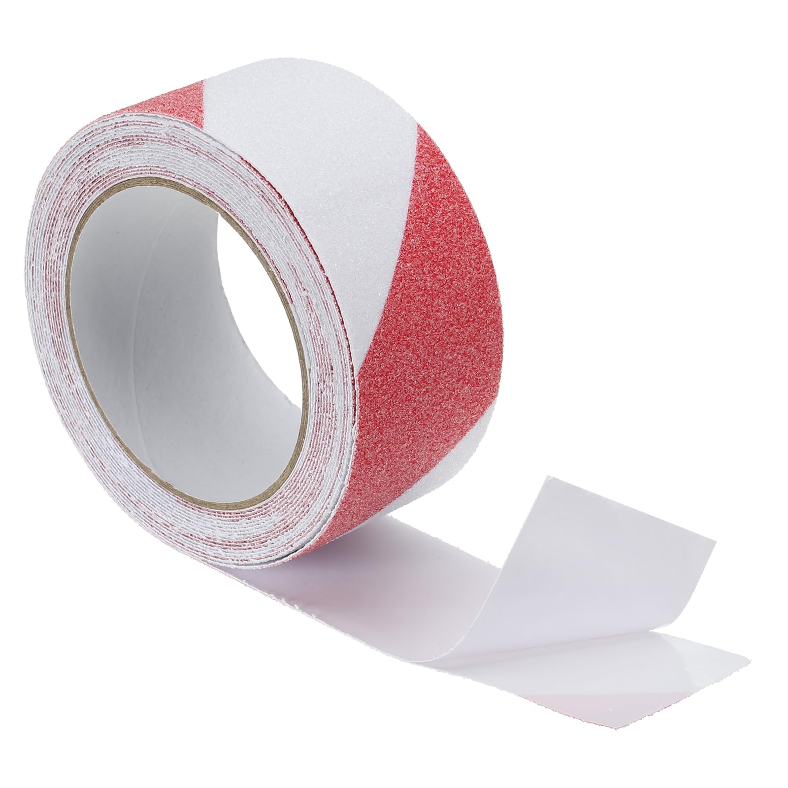 PATIKIL 5cm x 5 Meters Anti Slip Traction Tape, Non-Slip Grip Tape Non Skid Tread Safety Tape for Stairs Steps Scooter Deck, Red and White