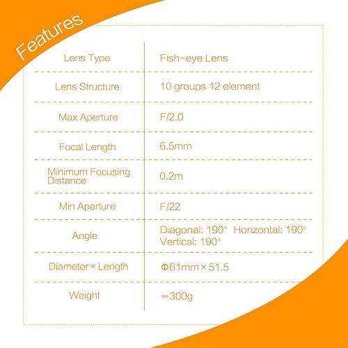 Meike 6.5mm F/2.0 Circular Fisheye Lens For Fujifilm X, Black With Free Acc Kit 19980002 A