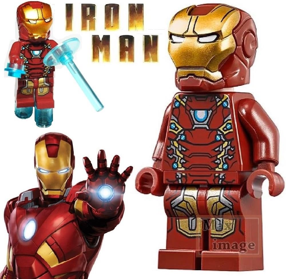 1pc Iron Man Minifigures Building Blocks Toy Marvel Avengers Custom Lego #263