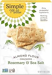 Rosemary & Sea Salt Almond Flour Crackers