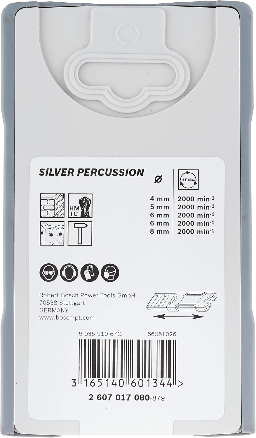Bosch 2607017080 CYL-3 Concrete Drill Bit Set, Silver Percussion 4-8mm, Grey, diameter 4-8 mm - Image 4