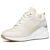 Cestfini High Heel Wedge Sneakers for Women Dressy