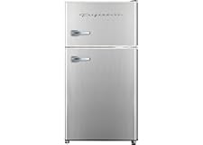 Frigidaire EFR341, 3.2 cu ft 2 Door Fridge and Freezer, Platinum Series, Stainless Steel, Double