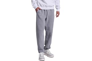 Russell Athletic Men's Dri Power Fleece Elastic Bottom Sweatpants, Relaxed Fit, Moisture Wicking, with or Without Pockets