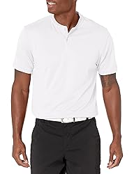 PGA TOUR mens Pique Short Sleeve Polo With New