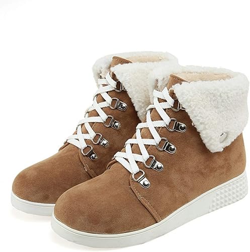 Amazon Hifeos スノーブーツ レディース ブーツ 防寒 冬靴 綿靴 雪靴 ウィンターブーツ ワークブーツ アウトドアシューズ ウォーキングシューズ カジュアルシューズ かわいい 大きいサイズ レディース ブーツ 通気 通学 日常 Hifeos ブーツ ブーティ