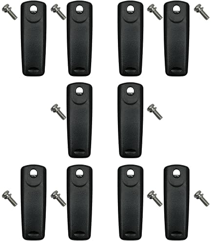6 Stück KBH-11 Gürtelclips Für Kenwood Funkgeräte – Ersatz Für NX-5200, TK-3180 & Mehr