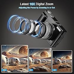 4K Digital Camera for Photography - Autofocus 48MP