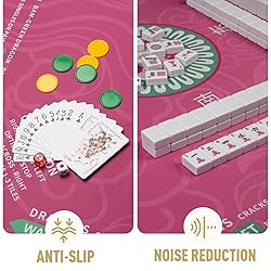 Mahjong Mat, 32.4×32.4 Inch Noise Reduction