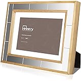 Annecy 5x7 Picture Frame (1 Pack, Oak) - Made of Solid Wood 5x7 Photo Frames with Real Glass for 4x6 with Mat - Wall Mount &