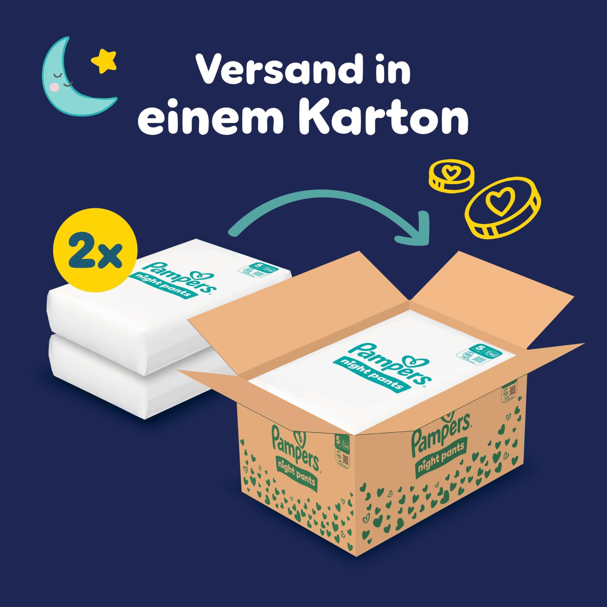 Pampers Night Pants Größe 5, 160 Windeln, 11-17kg, Pampers Night Pants Bieten Zusätzlichen Schutz Für Die Ganze Nacht 2