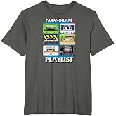 Ghostbusters Paranormal Playlist Cassettes Retro Movie T-Shirt