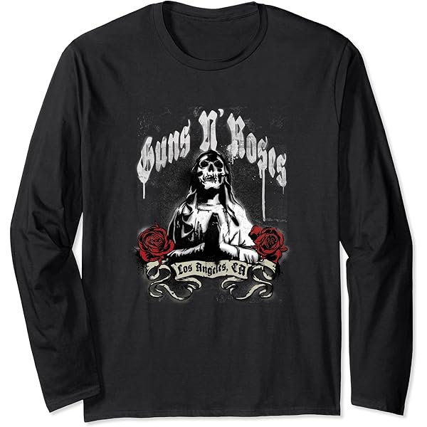 ミュージシャン Guns N&#39; Roses  Long Sleeve T-Shirt M Amazon.com: Guns N' Roses Men's Motorcross Logo (Back & Arm