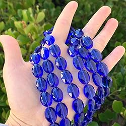 1 Strand Czech 16mm (0.63 Inch) Large Faceted Flat
