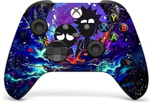 DreamController Ricky N Morty Custom X-box Controller Wireless compatible with X-box One/X-box Series X/S Proudly Customized in USA with Permanent HYDRO-DIP Printing(NOT JUST A SKIN) (MODDED)
