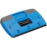 Unger Professional Compact 4&rdquo; Window and Glass Scraper, Reversible Razor Blade Tool with Retractable Safety Guard, Use for Residue, Stickers, Glue, and Paint on Smooth Surfaces