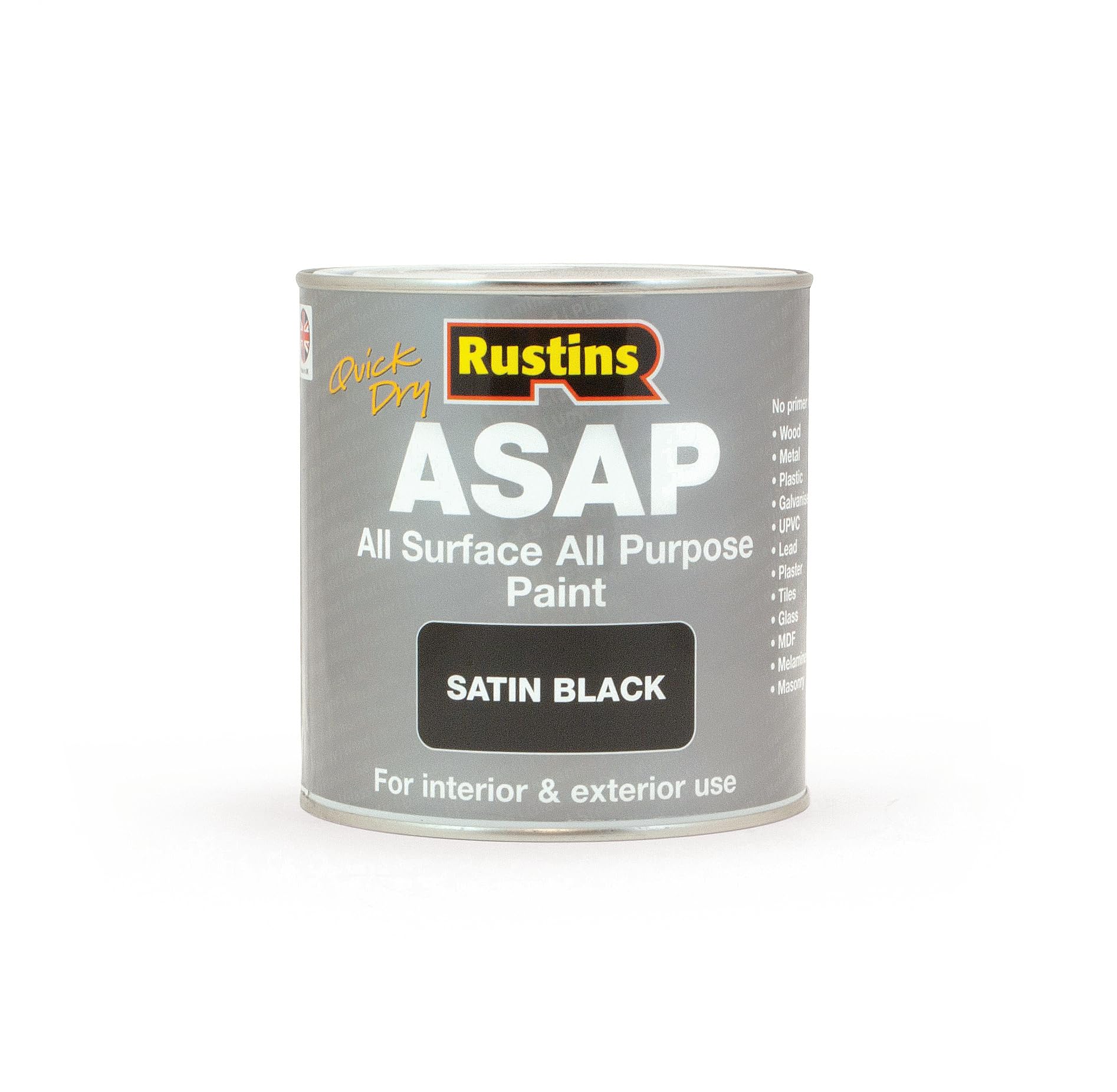 RUSTINS Decorative Paints, Black, 1 L (Pack of 1) — image 1