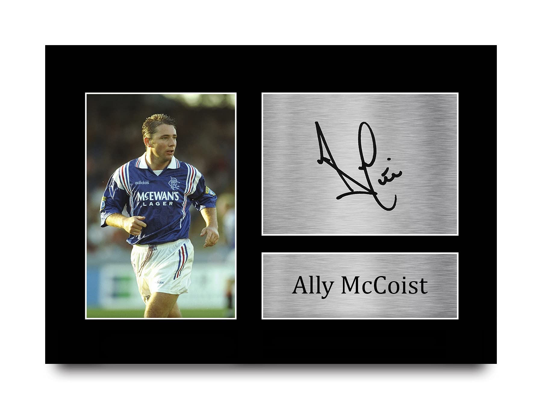 HWC Trading Ally McCoist Gift Signed A4 Printed Autograph Rangers Gifts Print Photo Picture Display — image 1