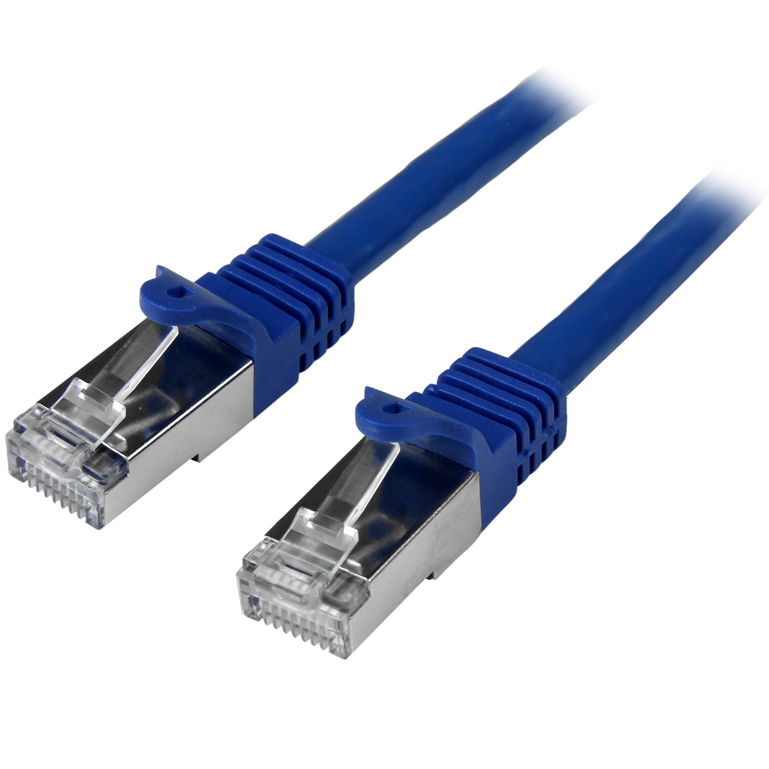 StarTech.com N6SPAT5MBL 5 m Cat6 Patch Cable, Shielded (SFTP) Snagless Gigabit Network Patch Cable - Blue Cat 6 Ethernet Patch Lead