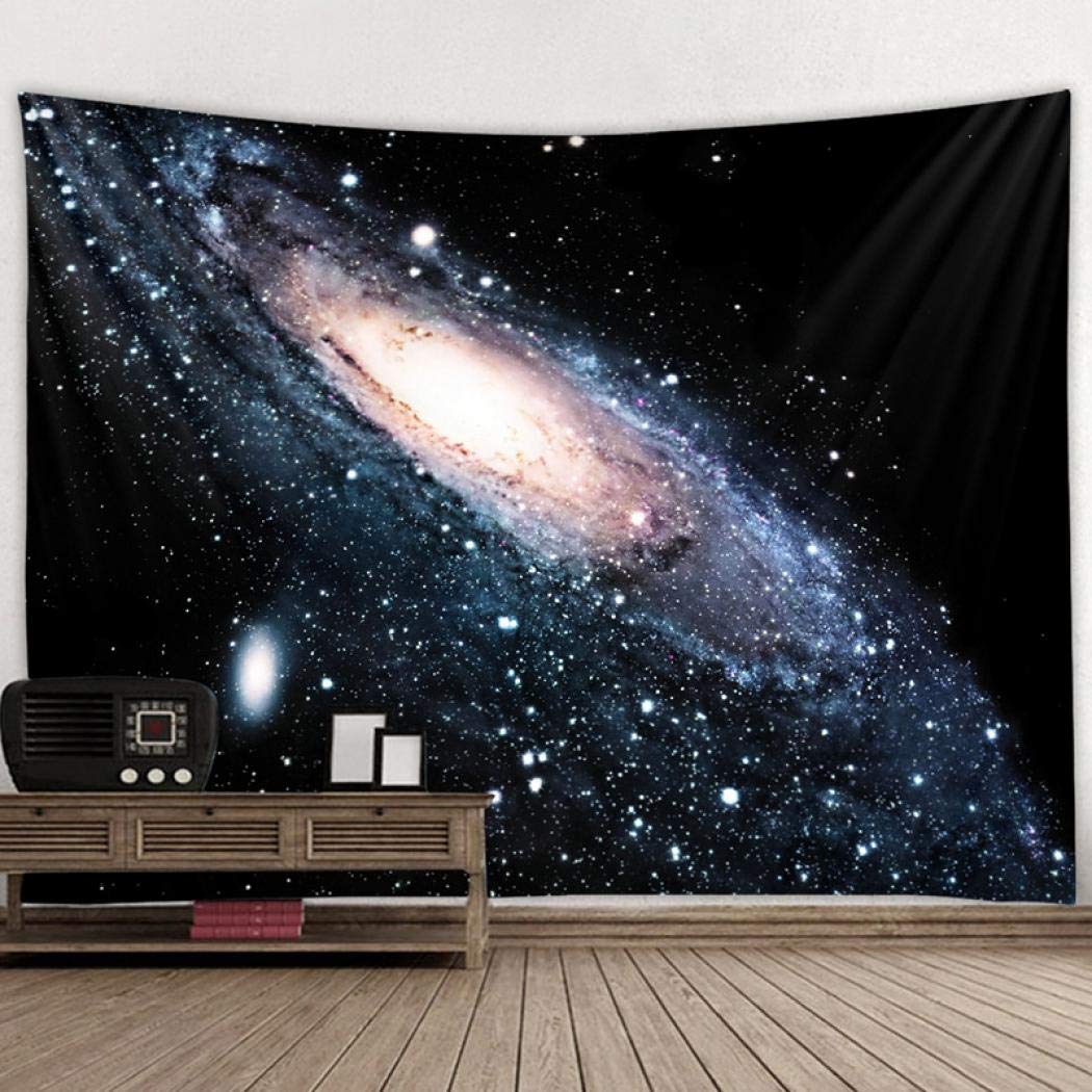 LONGTAP Wall Hanging Tapestry, Psychedelic Galaxy Universe Wall Hanging Decor with Art Nature Home Decorations for Living Room Bedroom Dorm Decor (Gut-1048,230x180cm)