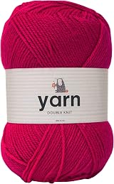 Korbond DK Bright Pink Yarn 100g Acrylic Wool Double Knit 290m