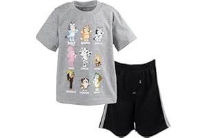 Bluey Bingo T-Shirt and Mesh Shorts Outfit Set Toddler to Big Kid