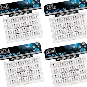 Ardell False Eyelashes Medium Brown 4 Pack